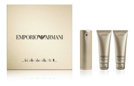 Set Emporio Armani Elle Eau de Parfum 100 ml plus 2 pi&egrave;ces