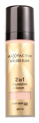 Base de maquillage sans &acirc;ge Elixir 2 en 1 Fondation + s&eacute;rum