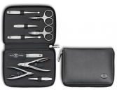 Professional Manicure Case, Napa, Black, 9 Pieces