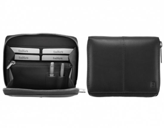 Portefeuille Noir 2 Pi&egrave;ces Twinox