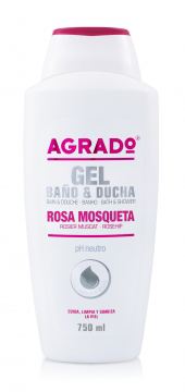 Gel Douche Rose Musqu&eacute;e 750Ml