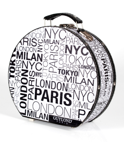 Mallette cosm&eacute;tique ronde en bois