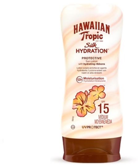 Hawaiian Tropic lotion Solaire soie Hydratation