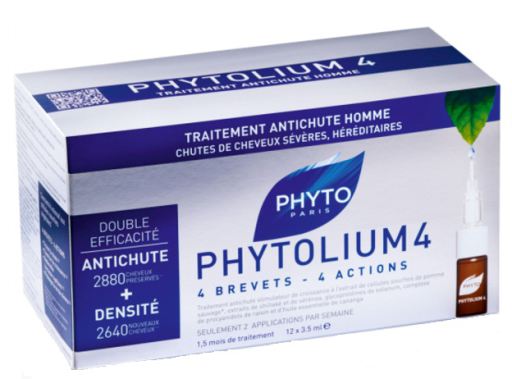 Phytolium 4 Stimulateur de Croissance Anti-Chute de Cheveux Stimulateur de Croissance 12 Dose