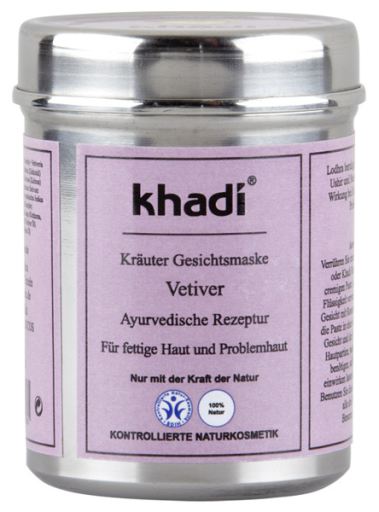 Masque facial Vetivert: antiseptique, acn&eacute; et peau grasse 50 gr