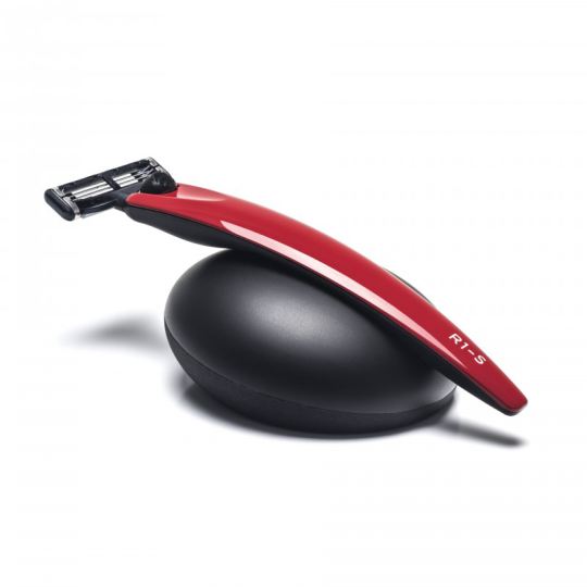 Ensemble de rasoirs R-1 rouge avec support