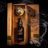Coffret cadeau huile et cire &agrave; moustache Ricki Hall Booze &amp; Baccy