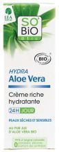 Hydra Aloe Vera Rich Cr&egrave;me hydratante 24 heures par jour 50 ml