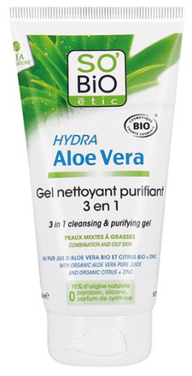 Hydra Aloe Vera Gel Nettoyant Purifiant 3 en 1 150 ml