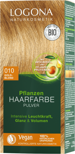 Coloration v&eacute;g&eacute;tale blonde dor&eacute;e