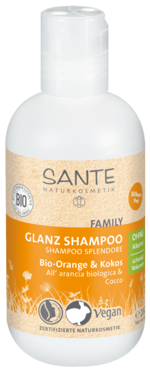 Shampooing fortifiant et brillance Famille orange coco