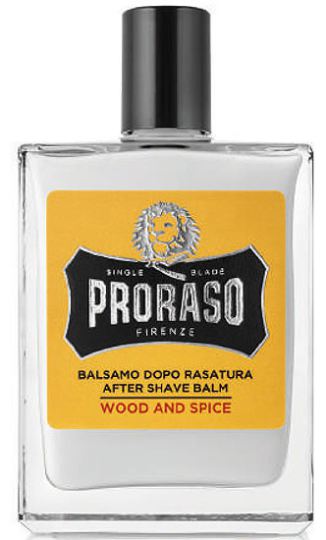 Proraso Baume apr&egrave;s-rasage jaune au bois et aux &eacute;pices 100 ml