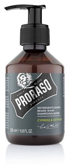 Shampooing &agrave; lame unique pour barbe et moustache cypr&egrave;s et v&eacute;tiver 200 ml
