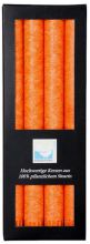 Bougies cylindriques pour bougeoir Orange