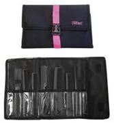 Ensemble 9 peignes professionnels noirs