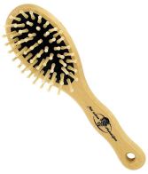 Brosse &agrave; cheveux avec pointes en bois arrondies
