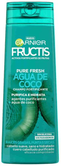 Fructis Fructis Pure Fresh Eau De Noix De Coco Shampooing Cheveux Normaux 300 ml