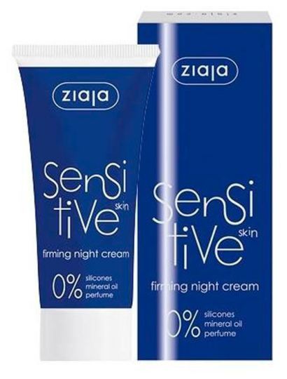 Ziaja Cr&egrave;me de nuit raffermissante sensible pour peaux sensibles 50 ml