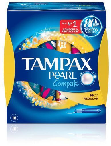 Tampon régulier Pearl 18 unités Tampon régulier Pearl 18 unités