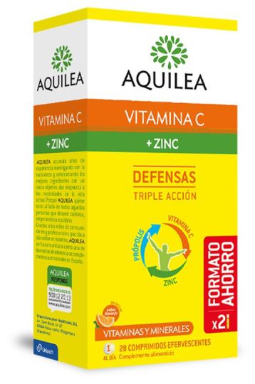 Vitamine C + Zinc 28 Comprimés Effervescents Vitamine C + Zinc 28 Comprimés Effervescents
