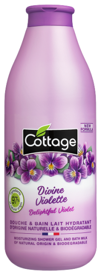 Gel douche et bain au lait de violette 750 ml Gel douche et bain au lait de violette 750 ml