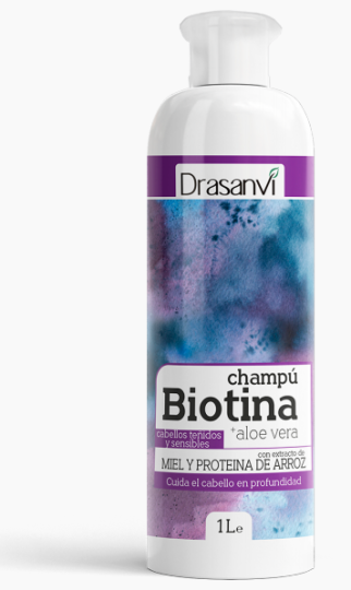 Drasanvi Shampooing Biotine et Aloe Vera Cheveux color&eacute;s et sensibles